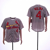 Cardinals 4 Yadier Molina Gray Flexbase Jersey Sguo,baseball caps,new era cap wholesale,wholesale hats